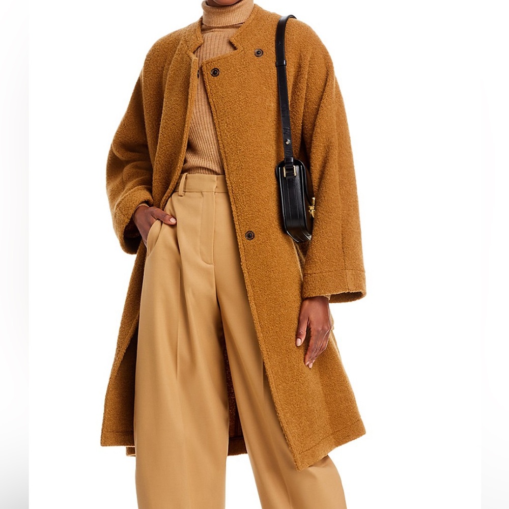 NWT Essentiel Antwerp Ecosystem boucle camel coat.
